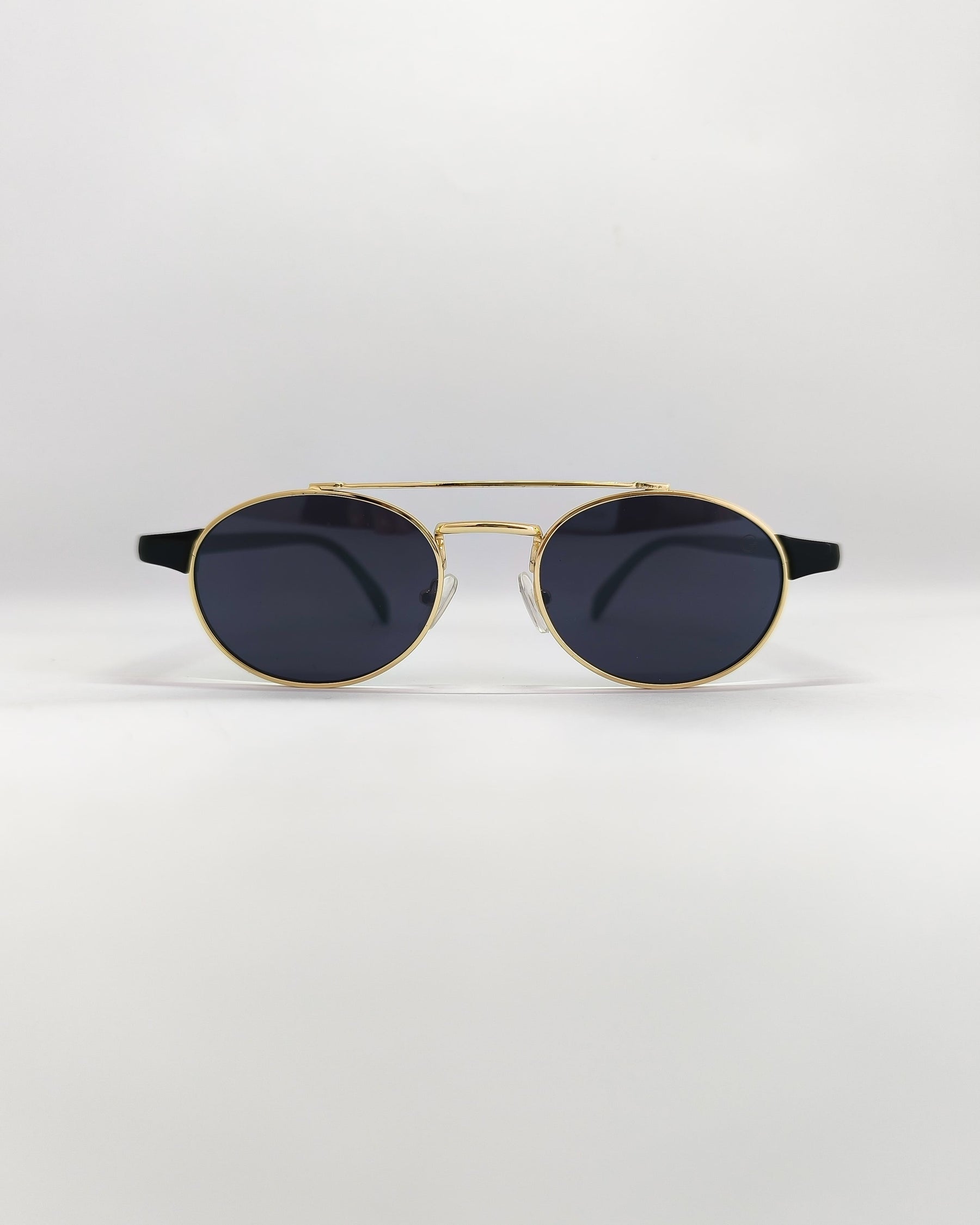 Óculos de Sol Unissex Oval Pequeno em Metal – Minimalista e Elegante