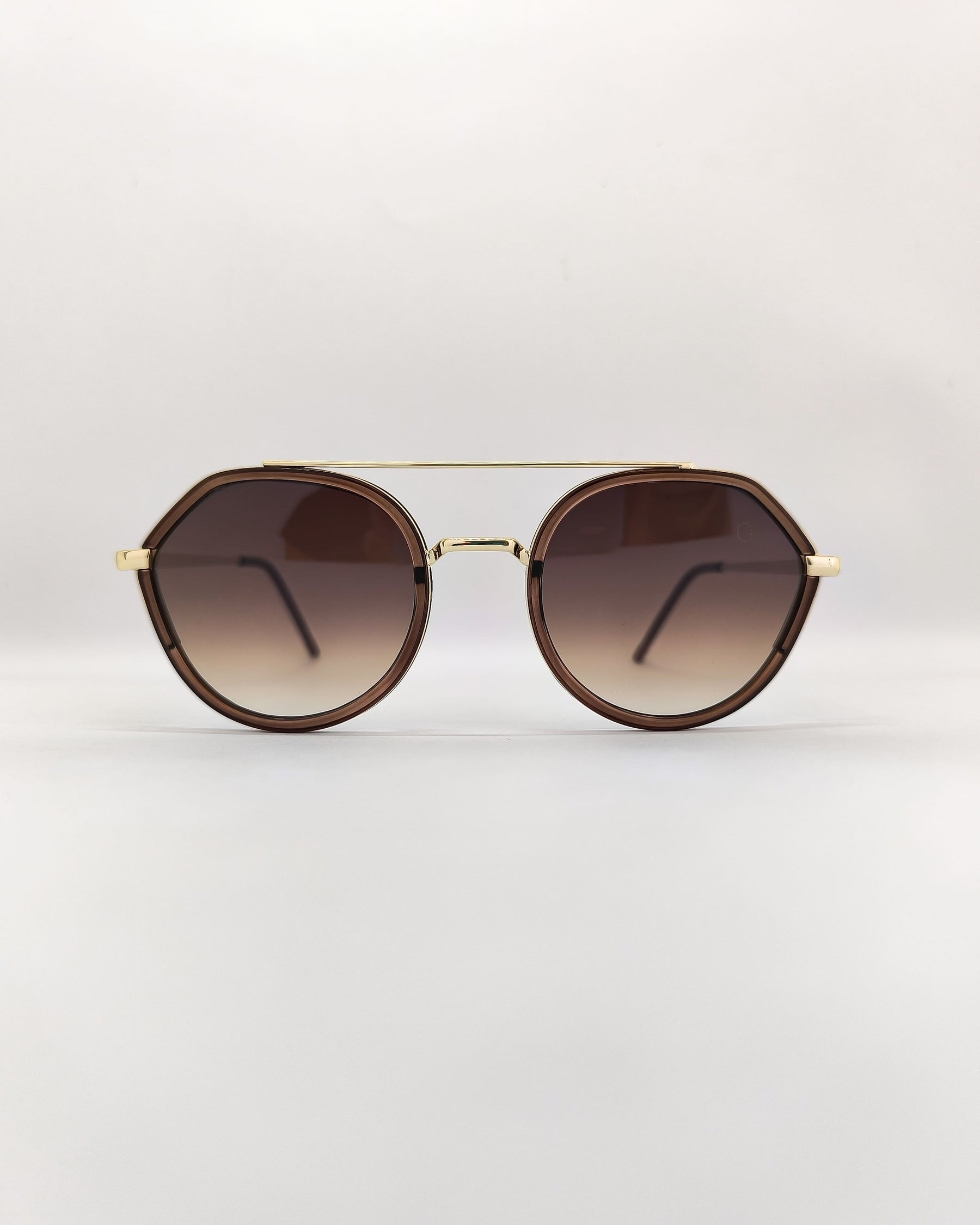 Óculos de Sol Feminino Redondo em Metal e Acetato – Gloss