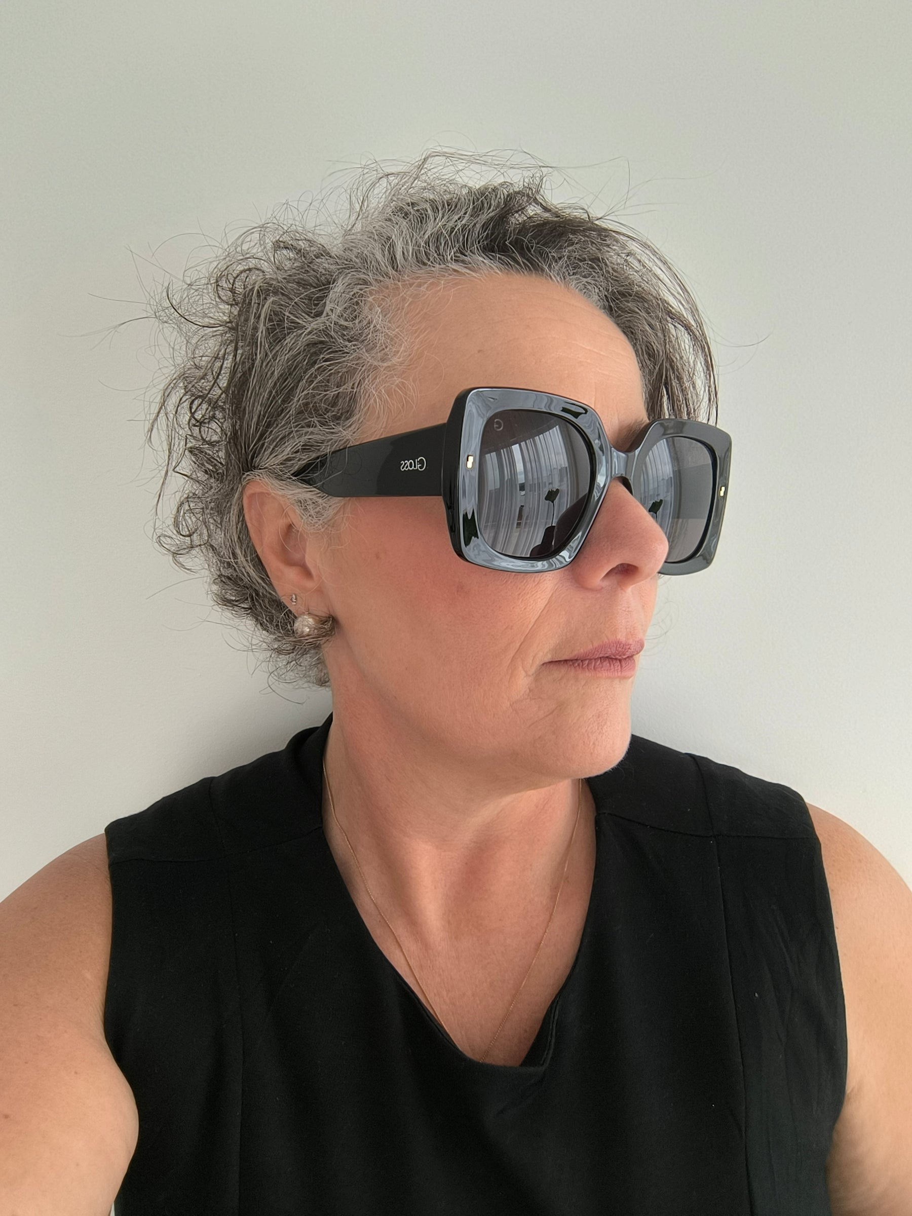 Óculos de Sol Feminino Quadrado Grande em Acetato – Gloss