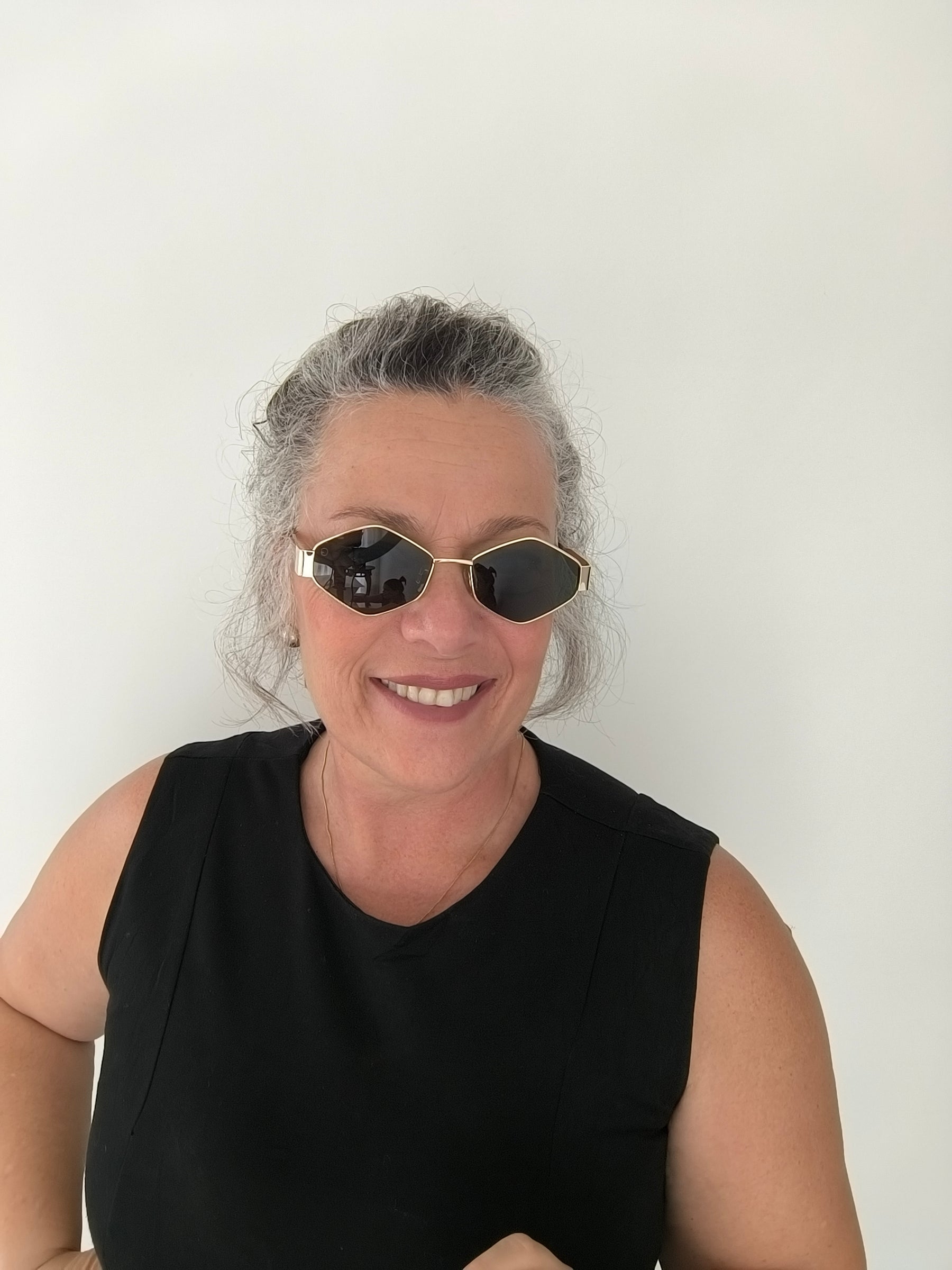 Óculos de Sol Unissex/Feminino Losango em Metal – Gloss