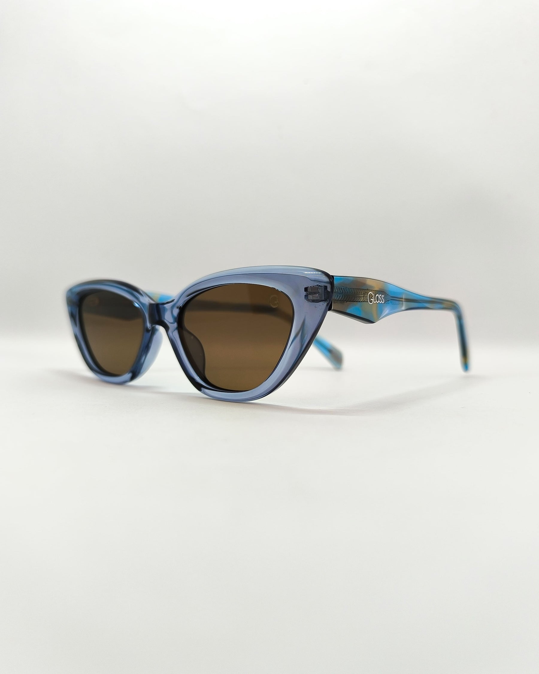 Óculos de Sol Feminino Gatinho Acetato Azul lente polarizada – Gloss