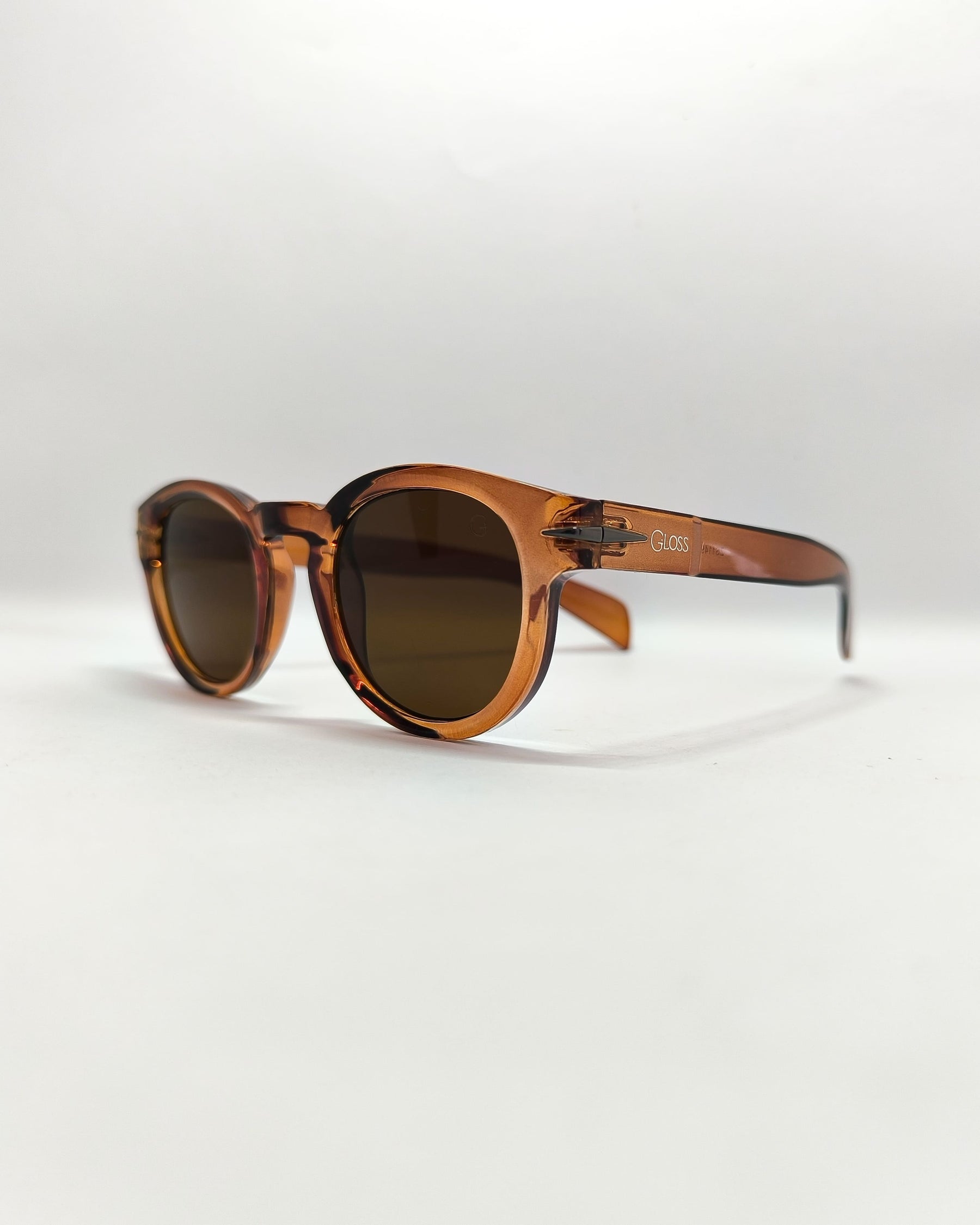Óculos de Sol Unissex Redondo Pequeno em Acetato Polarizado – Gloss