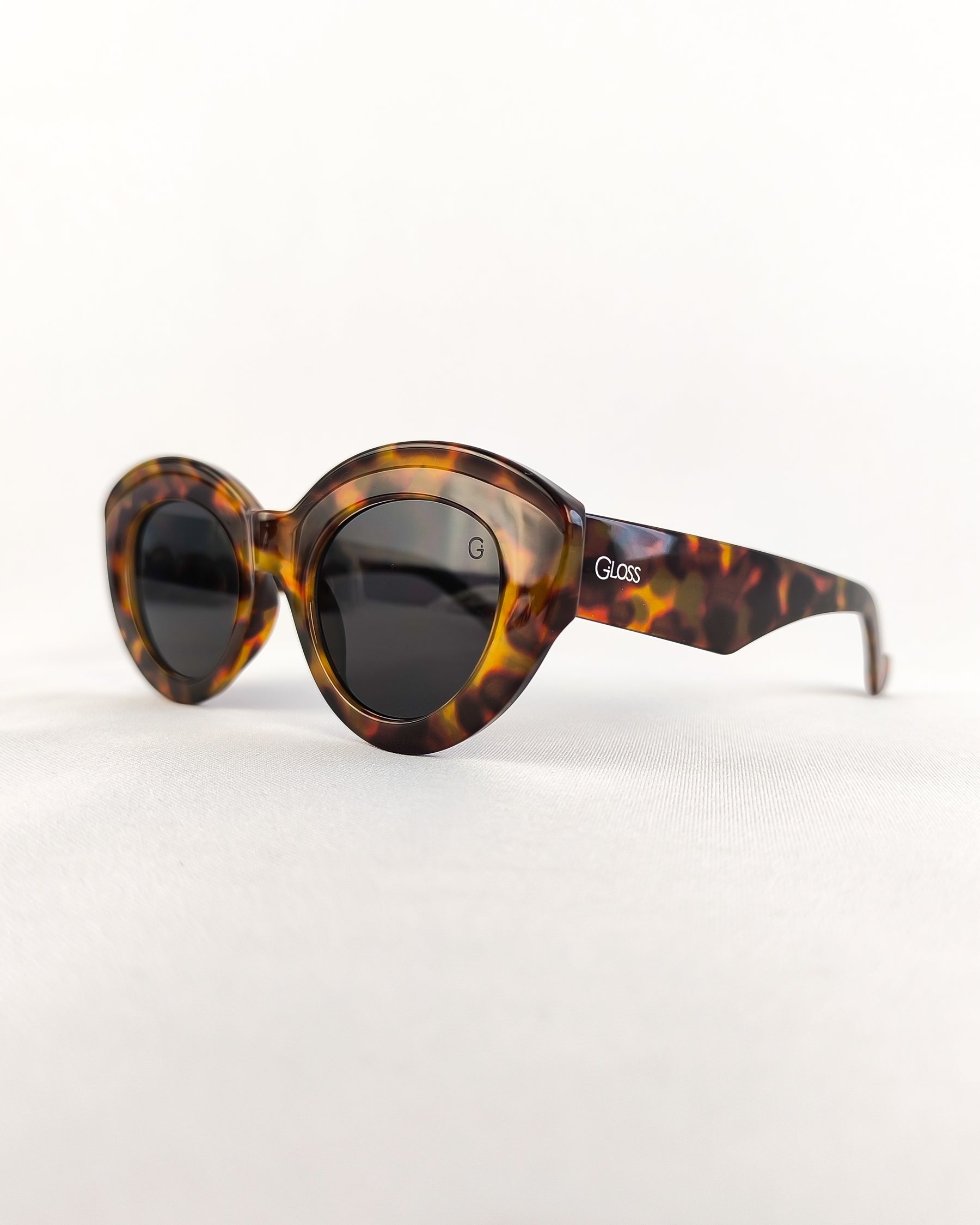 Óculos de Sol Feminino Gatinho Leila Bold em Acetato Animal Print Premium - Gloss Eyewear