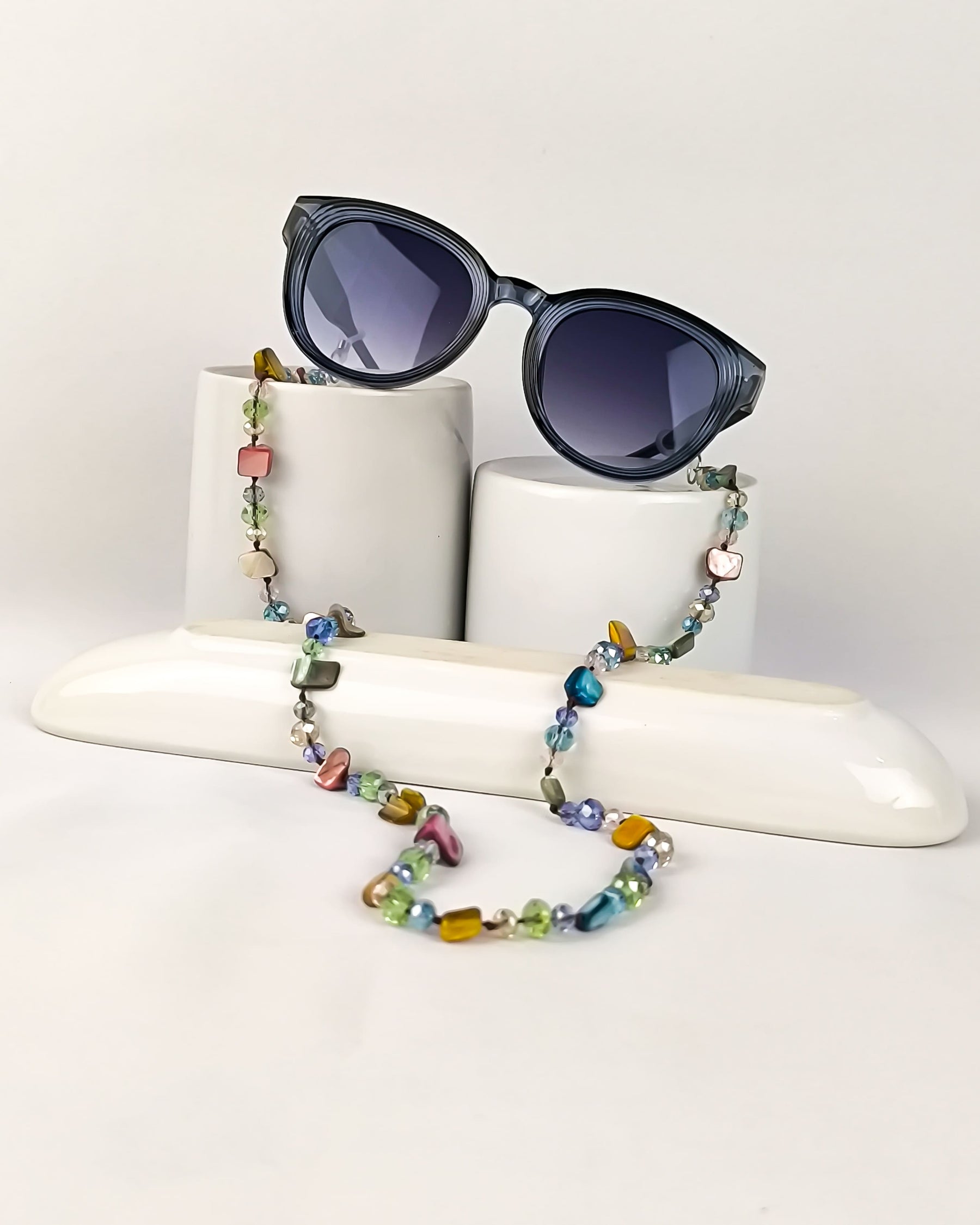 Cordinha para Óculos Unissex em Pedraria Colorida Premium - Gloss Eyewear