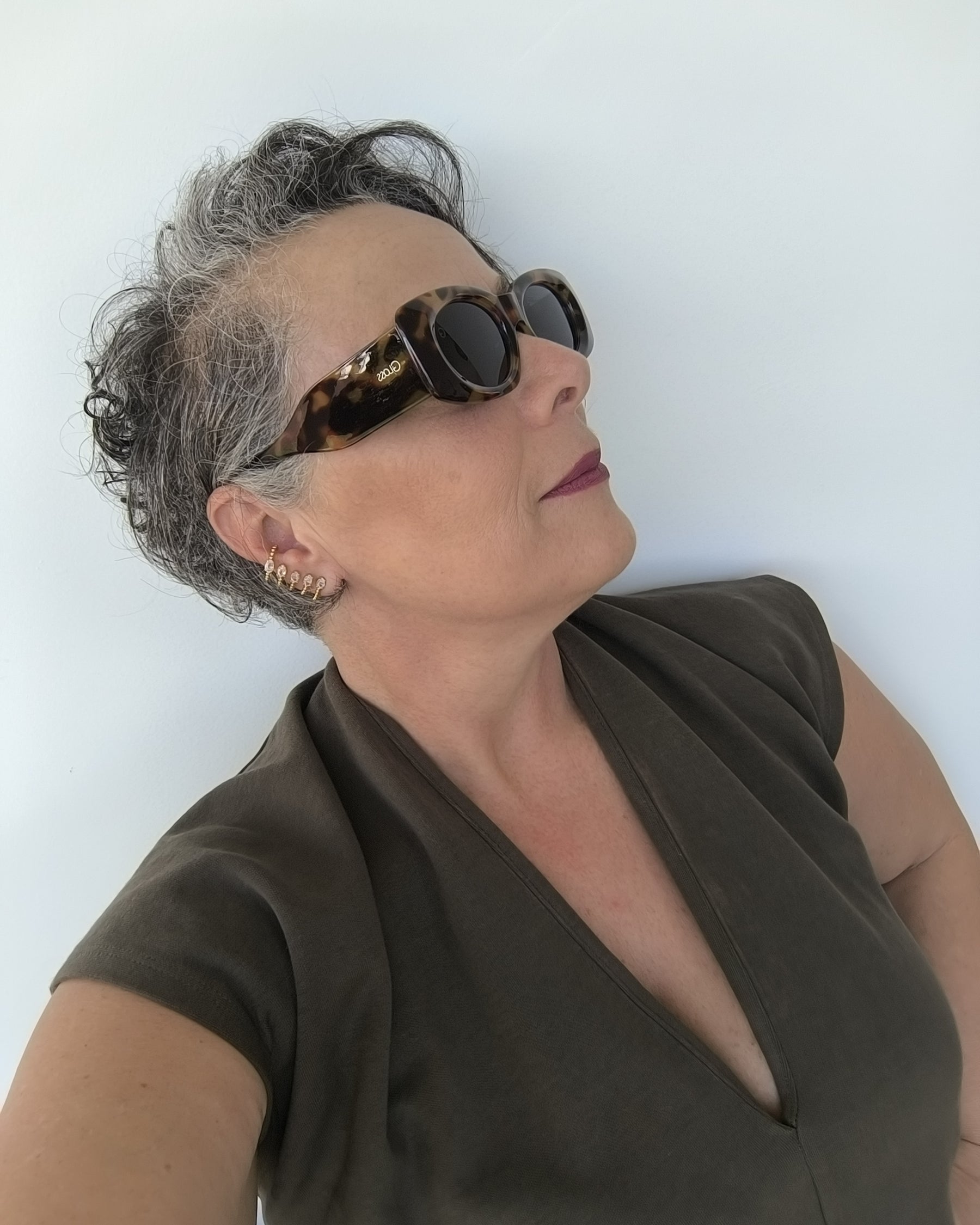 Óculos de Sol Feminino Slim em Acetato Animal Print Premium - Gloss Eyewear