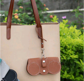 Porta-Óculos de Bolsa em Couro Premium - Elegância e Proteção para Seus Óculos