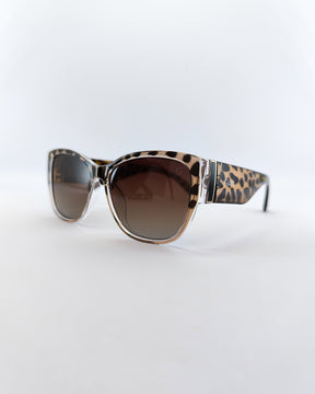 Óculos de Sol Gloss 54 Animal Print Marrom - Lente Polarizada e Proteção UV400