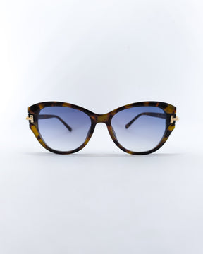 Óculos de Sol Feminino Gatinho Grande em Acetato com Lente Cosmética Degradê – Gloss
