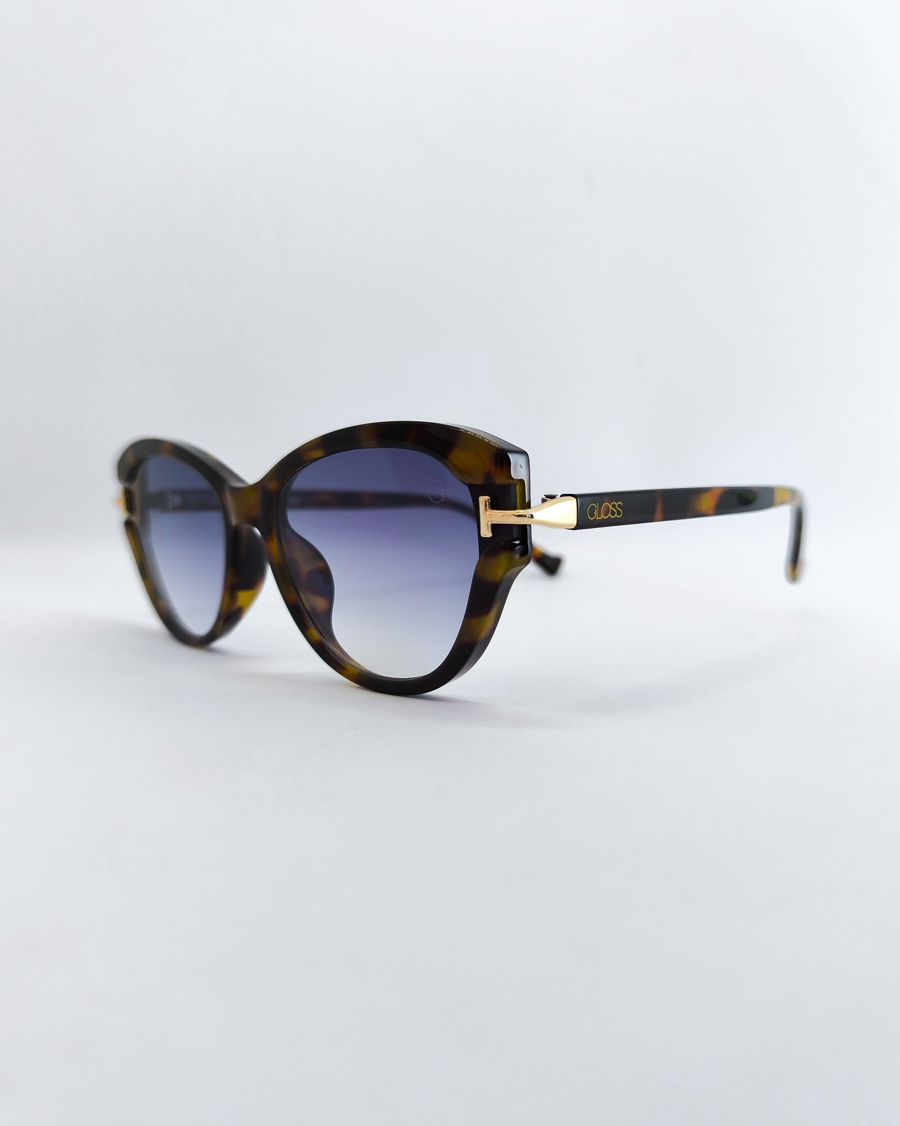 Óculos de Sol Feminino Gatinho Grande em Acetato com Lente Cosmética Degradê – Gloss
