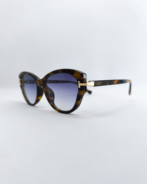 Óculos de Sol Feminino Gatinho Grande em Acetato com Lente Cosmética Degradê – Gloss