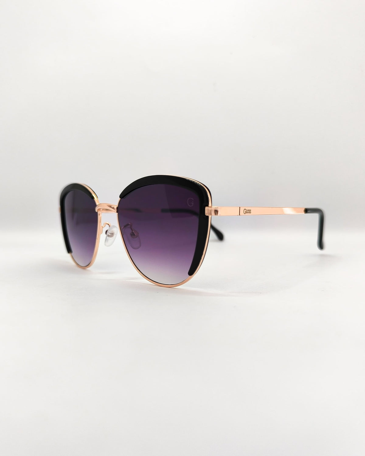 Óculos de Sol Feminino Gatinho Grande em Metal – Gloss