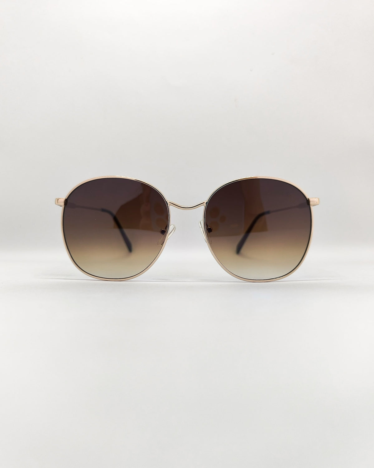 Óculos de Sol Feminino Quadrado Grande em Metal Dourado – Gloss