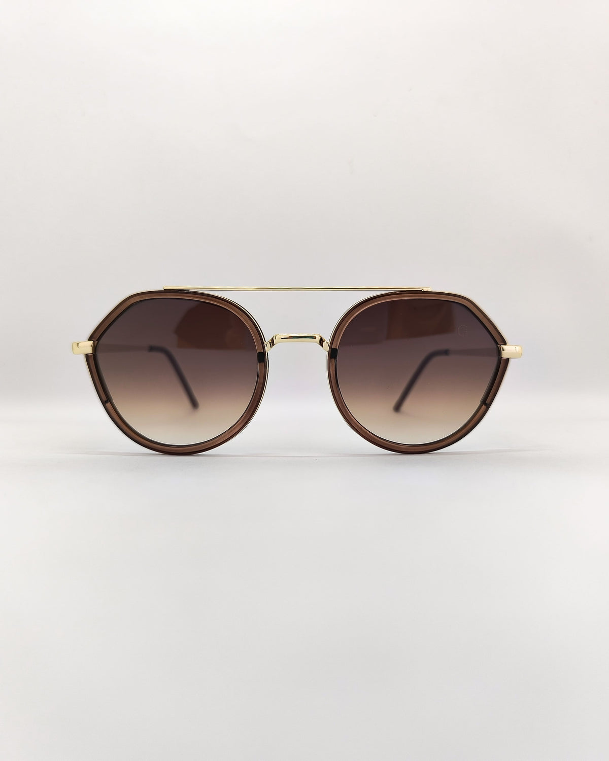 Óculos de Sol Feminino Redondo em Metal e Acetato – Gloss