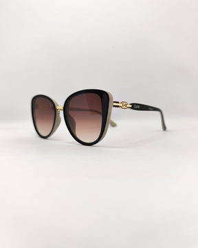 Óculos de Sol Feminino Gatinho Grande em Acetato com Lente Cosmética Degradê – Gloss