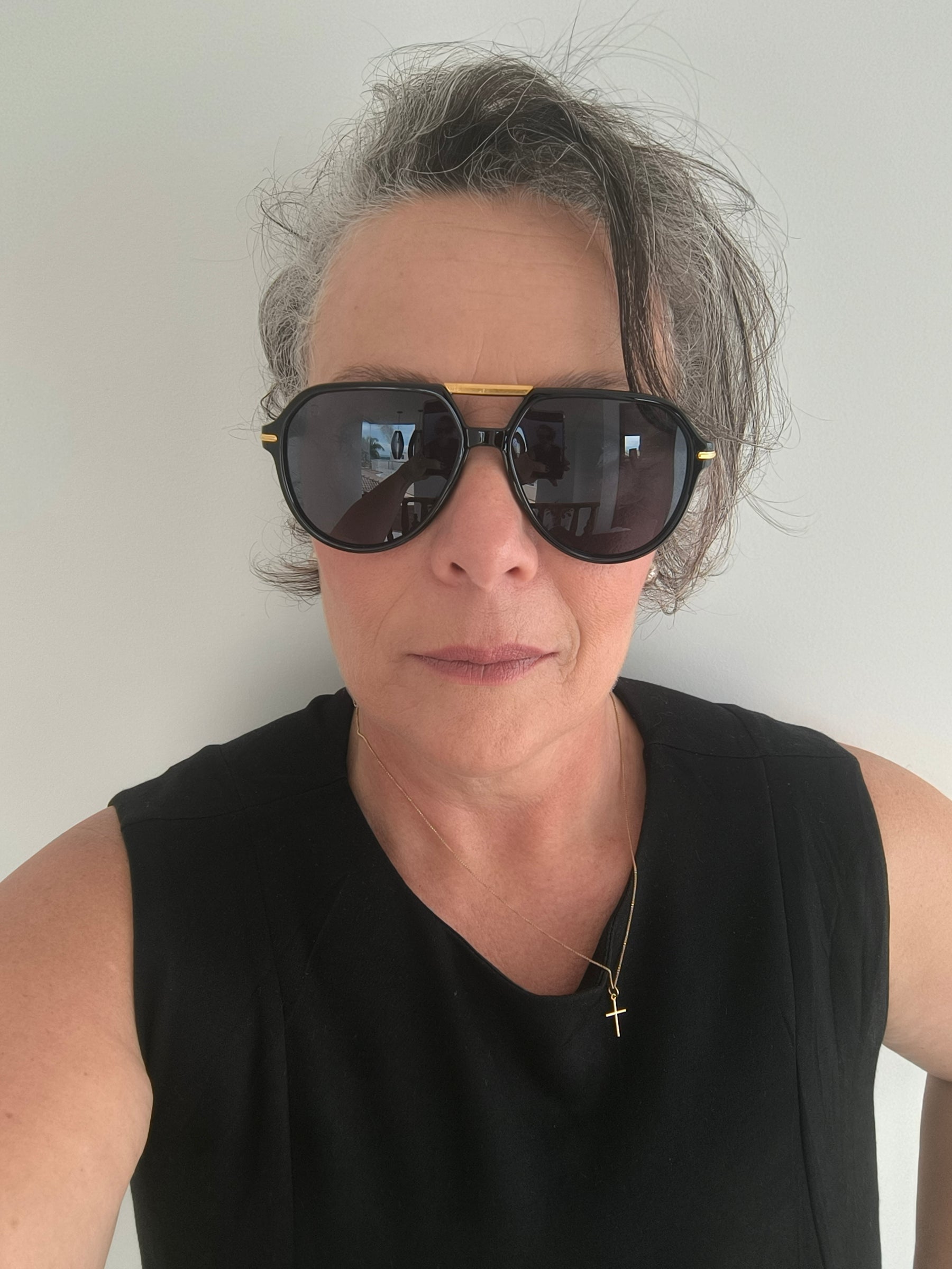 Óculos de Sol Unissex/Feminino Aviador em Acetato – Gloss