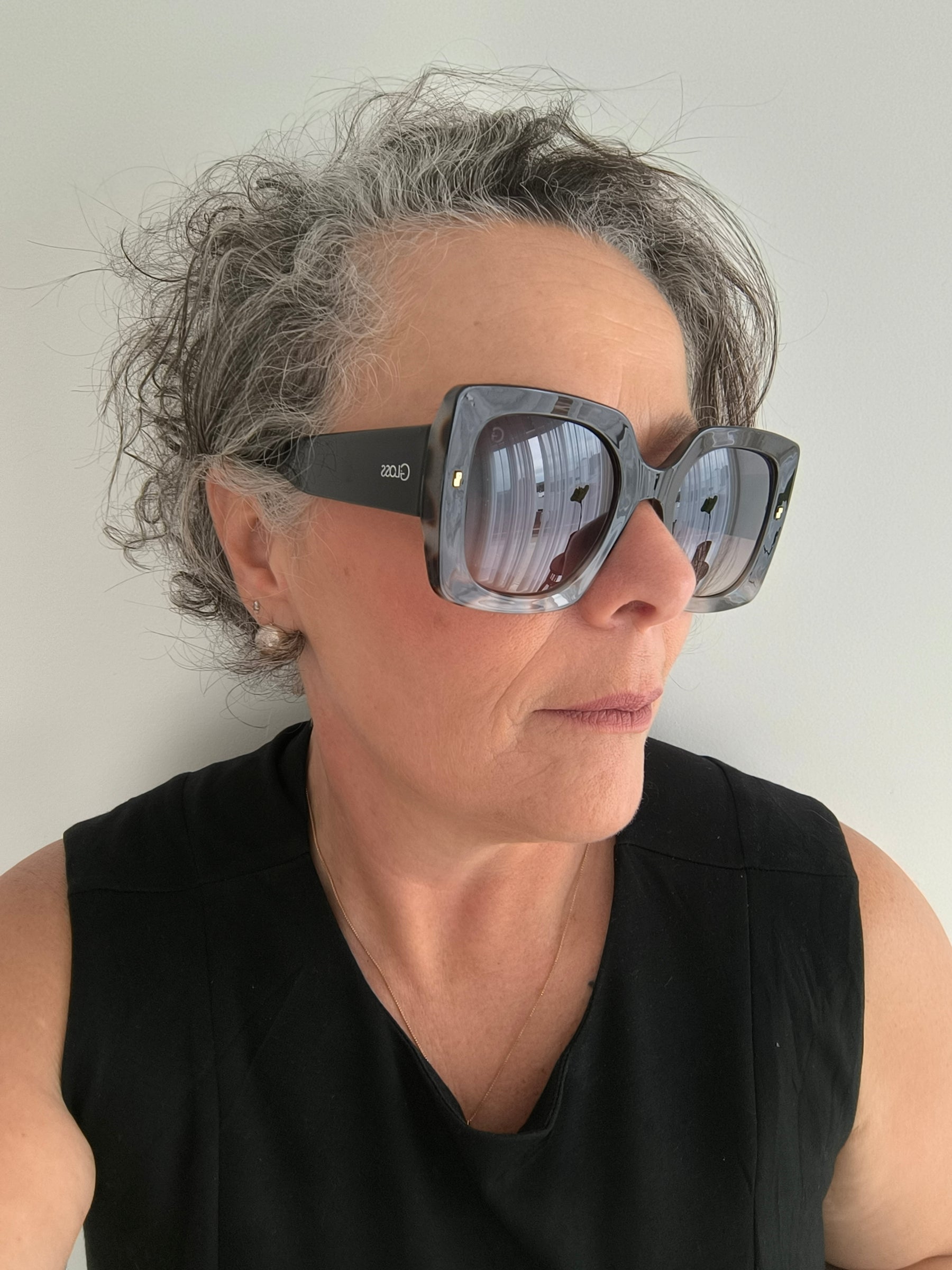 Óculos de Sol Feminino Quadrado Grande em Acetato – Gloss