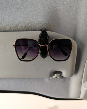 Porta Óculos de Carro Universal Clip Reforçado em ABS e Couro – Clip Car Gloss Eyevewear