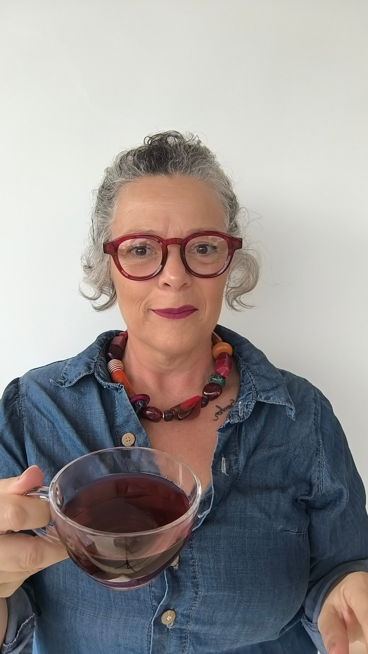 Óculos para Grau Feminino Redondo em Acetato Rubi – Gloss