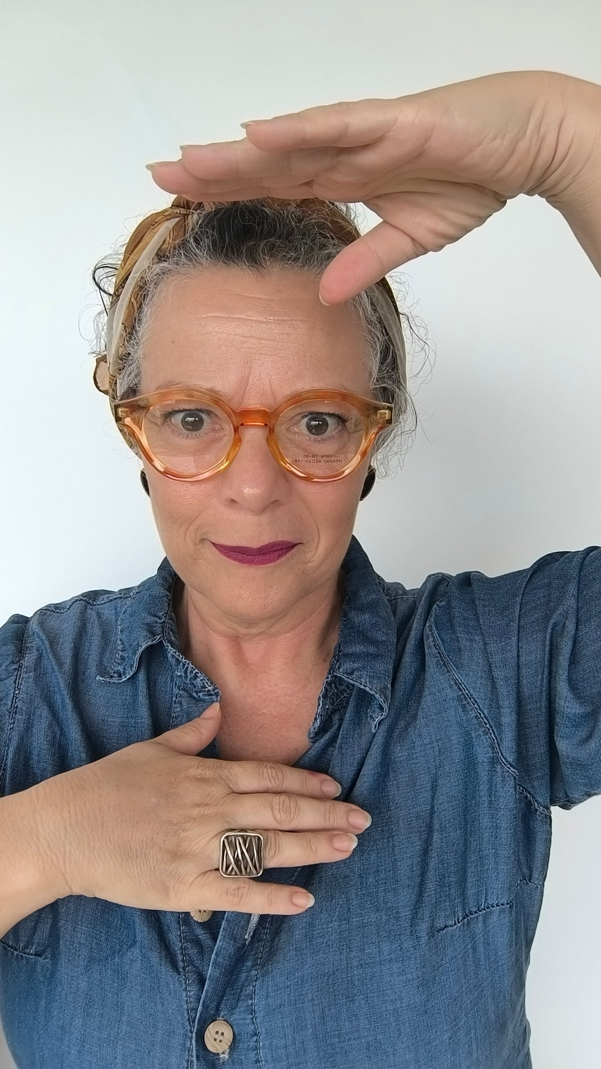 Óculos para Grau Unissex Redondo em Acetato Bicolor Amarelo – Gloss