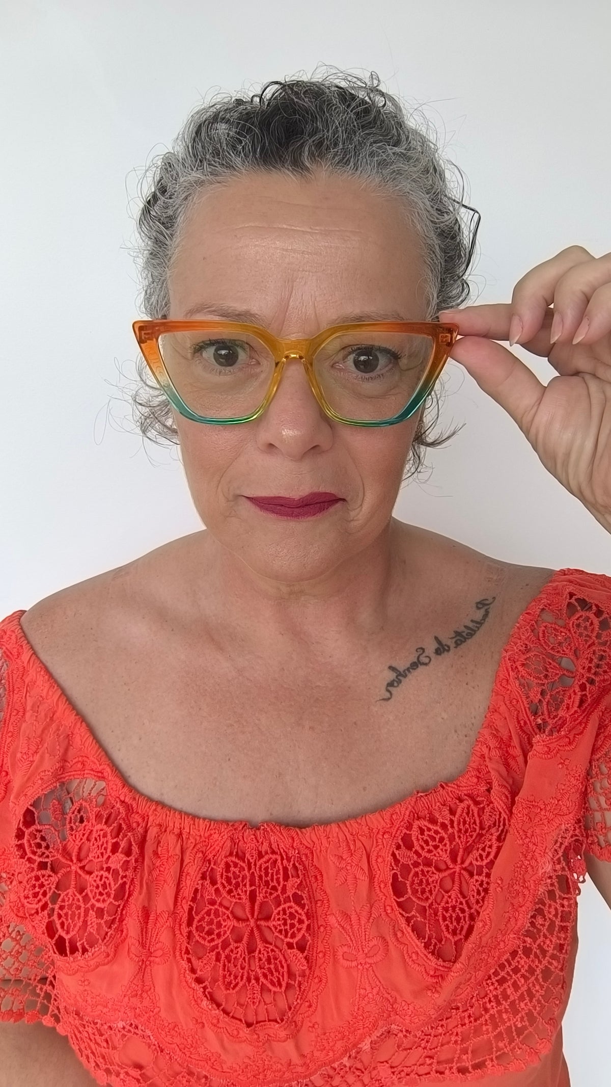 Óculos para Grau Feminino Gatinho em Acetato Degradê Solar – Gloss