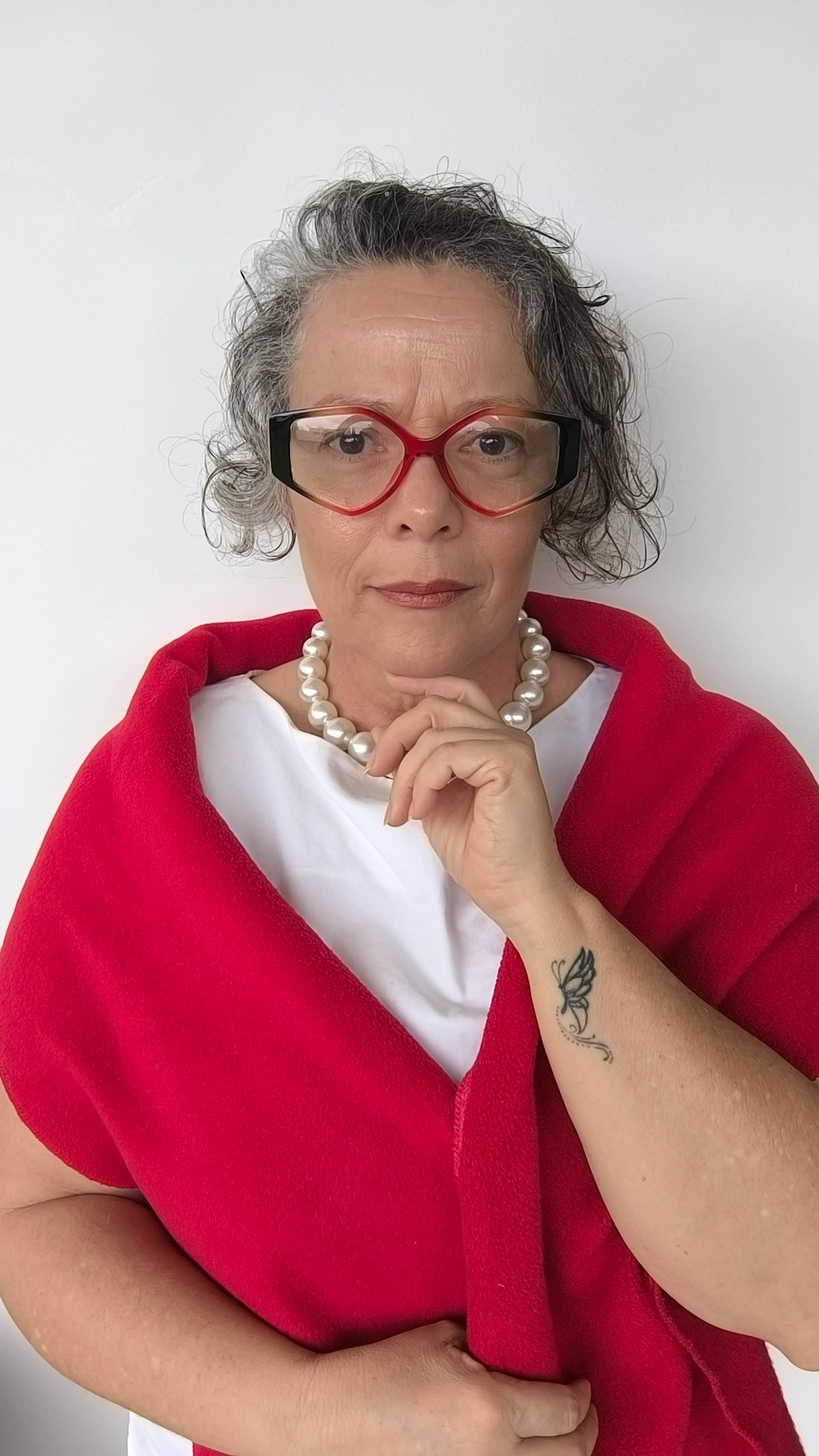 Óculos para Grau Feminino Geométrico em Acetato Bicolor – Gloss