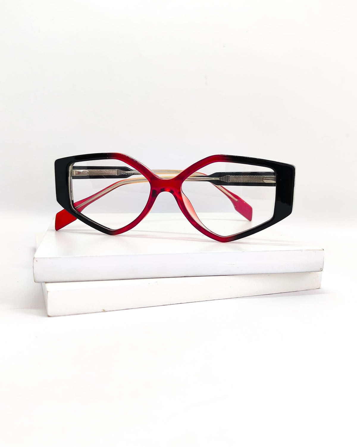 Óculos para Grau Feminino Geométrico em Acetato Bicolor – Gloss