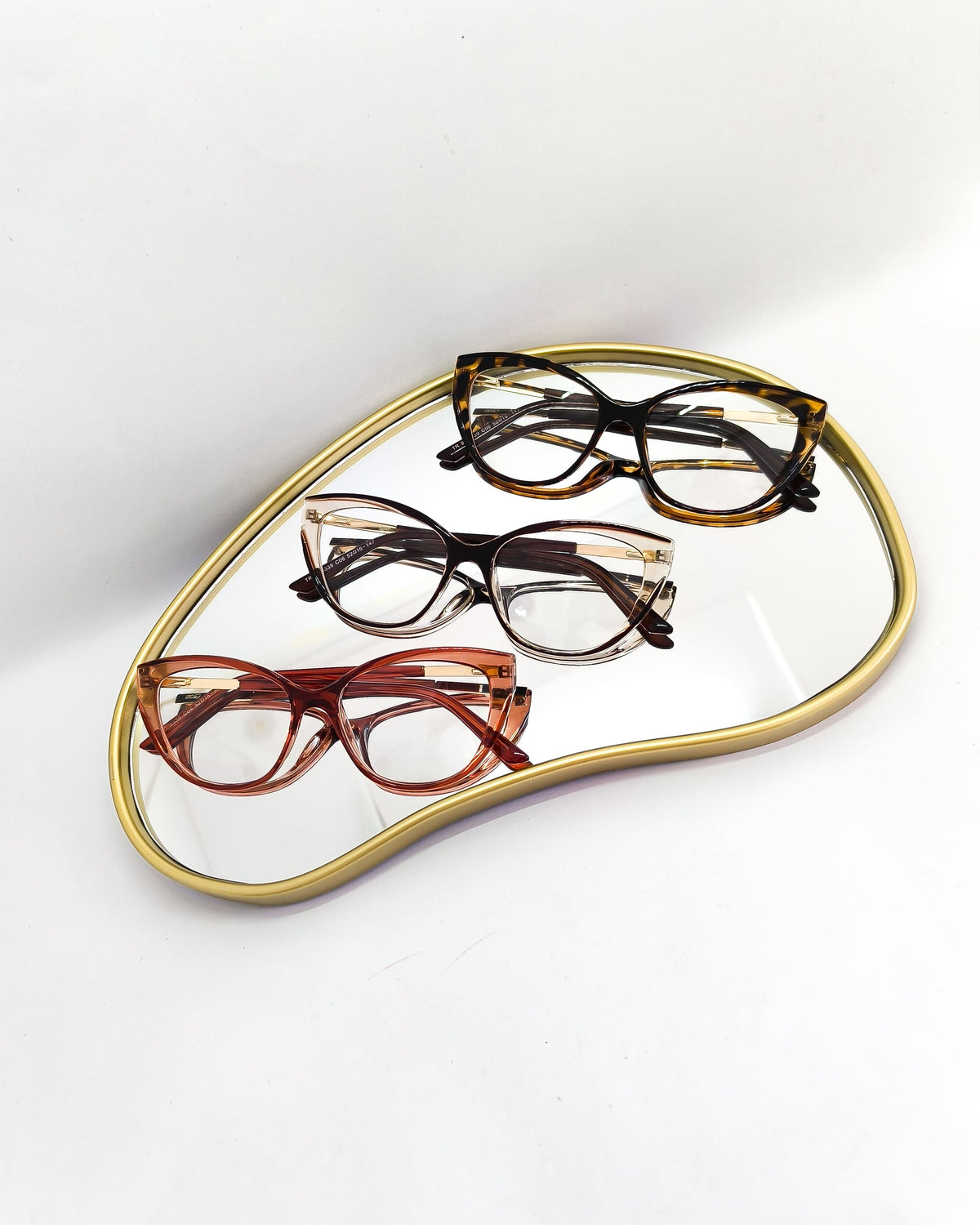 Óculos para Grau Feminino Gatinho em Metal e Acetato – Gloss