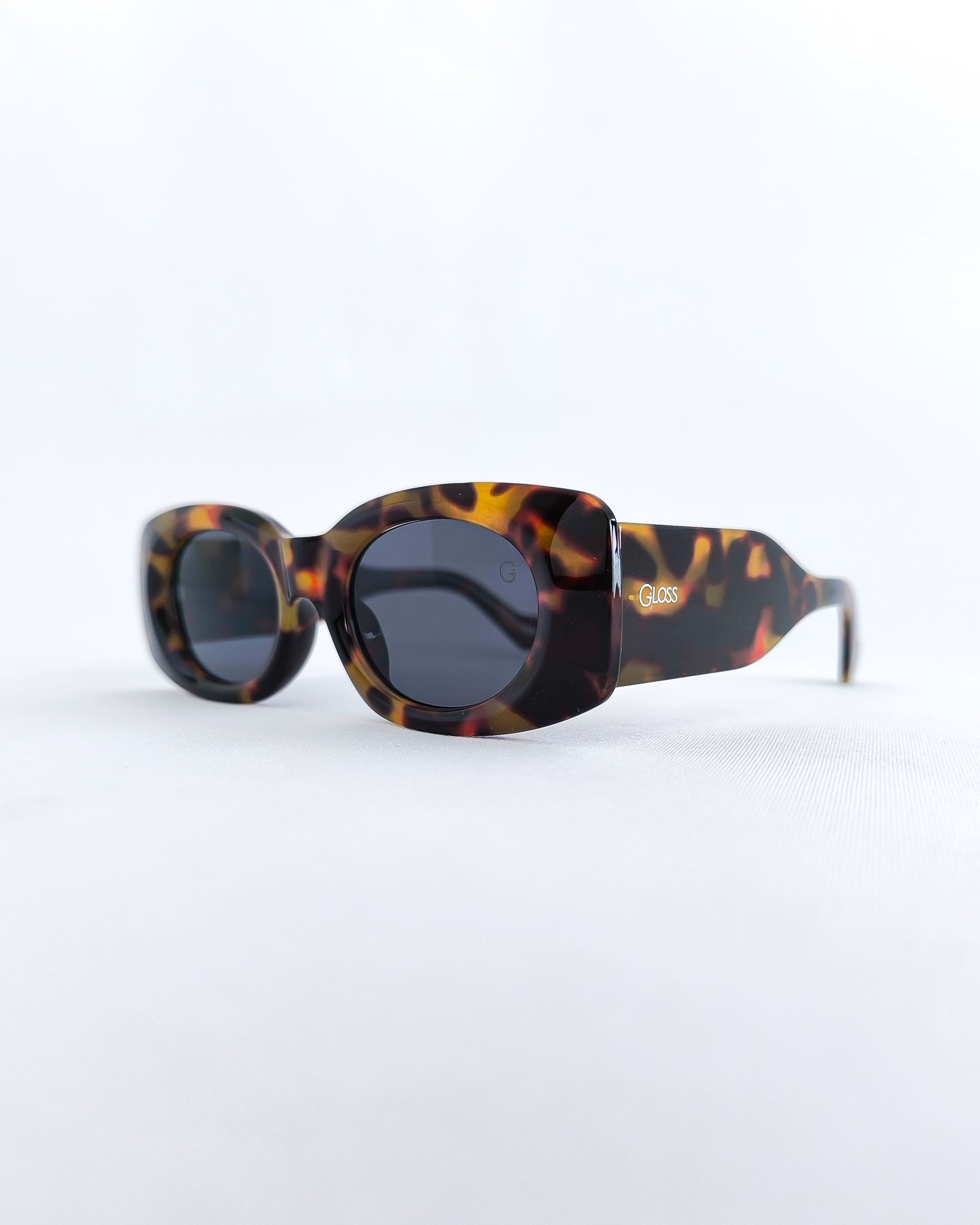 Óculos de Sol Feminino Slim em Acetato Animal Print Premium - Gloss Eyewear