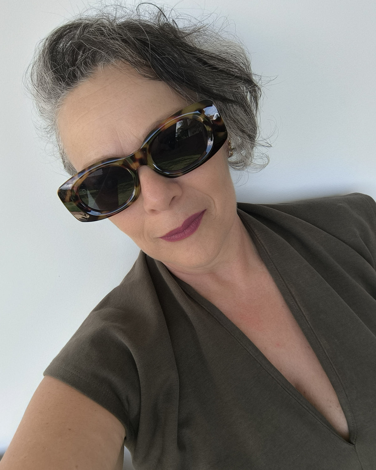Óculos de Sol Feminino Slim em Acetato Animal Print Premium - Gloss Eyewear
