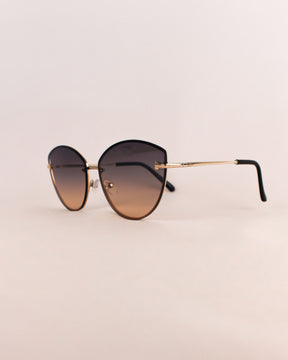 Óculos de Sol Feminino Gatinho sem Armação com Lente Marrom/ Cinza Premium - Gloss Eyewear