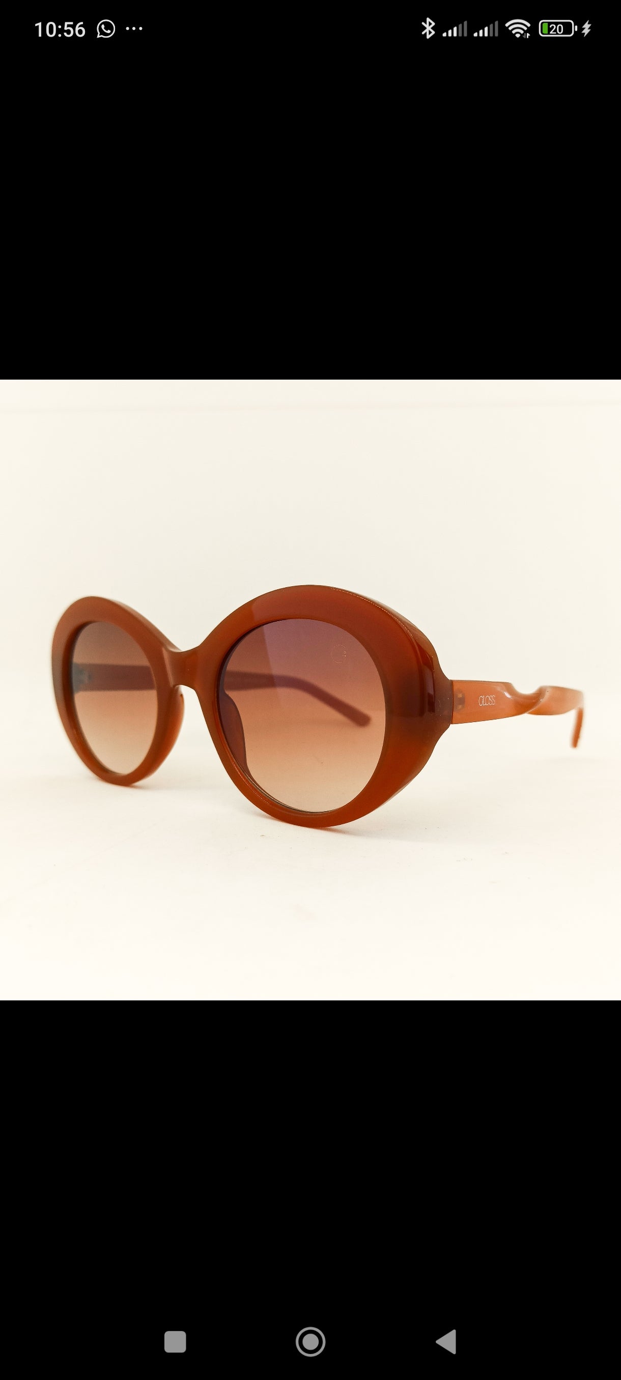 Óculos de Sol Feminino Oval Retrô em Acetato Premium – Gloss Eyewear