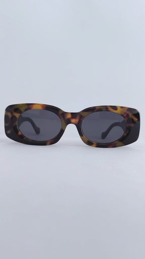 Óculos de Sol Feminino Slim em Acetato Animal Print Premium - Gloss Eyewear